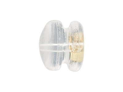 9ct Yellow Gold Silicone Slider    Mushroom Pack of 2 - Standard Image - 3