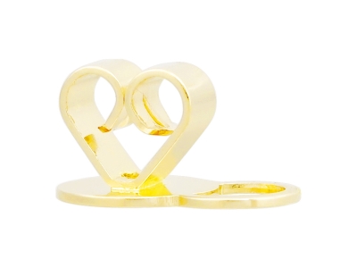 9ct Yellow Gold Hollow Support     Scroll - Standard Image - 3