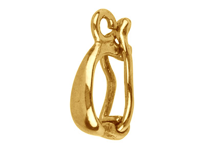 9ct Yellow Gold Clip Bail With     Figure Of 8, Small - Standard Image - 1