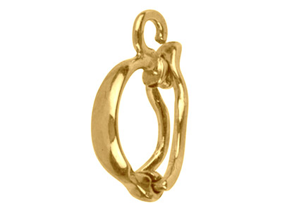 9ct Yellow Gold Clip Bail With     Figure Of 8, Medium - Standard Image - 1