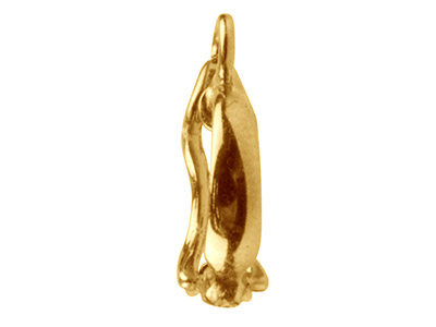 9ct Yellow Gold Clip Bail With     Figure Of 8, Medium - Standard Image - 3