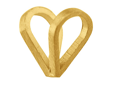 9ct Yellow Gold Pendant Bail V Loop Medium Semi Finished - Standard Image - 1