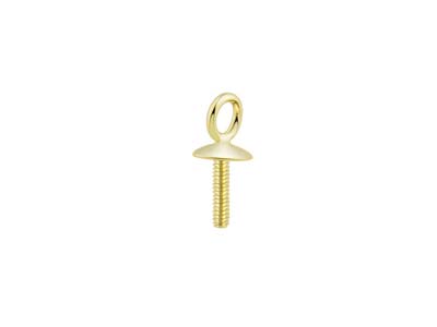 9ct Yellow Gold Pendant Cup Pearl  Drop With Thread