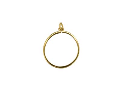 9ct Yellow Gold 12 Sovereign Plain Pendant Mount