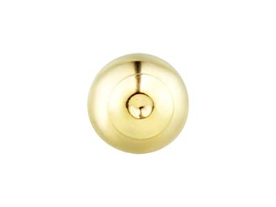 9ct Yellow Gold Light Weight 1 Hole Bead With Cup 6mm Pack of 5 - Standard Image - 2