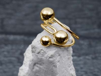 9ct Yellow Gold Light Weight 1 Hole Bead With Cup 6mm Pack of 5 - Standard Image - 7