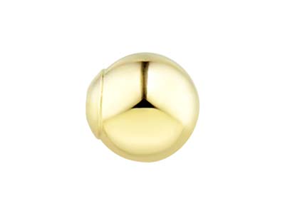 9ct Yellow Gold Light Weight 1 Hole Bead With Cup 8mm Pack of 5 - Standard Image - 3