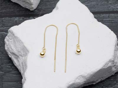 9ct Yellow Gold Light Weight 1 Hole Bead With Cup 8mm Pack of 5 - Standard Image - 5