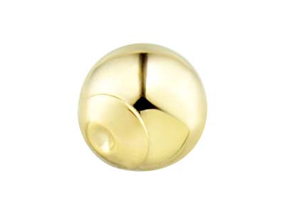 9ct Yellow Gold 1 Hole Ball With   Cup 8mm