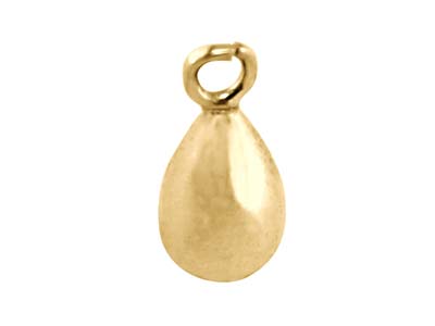 9ct Yellow Gold Teardrop Solid Bead 7mm, 100 Recycled Gold