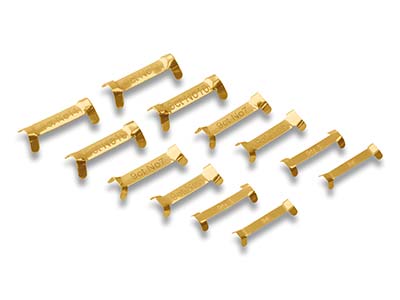 9ct Yellow Gold Ring Clips 12       Assorted Sizes, 6 Sizes X 2 Of Each