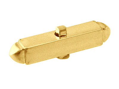 9ct Yellow Gold Cufflink Body Only Heavy Weight, 100% Recycled Gold - Standard Image - 1