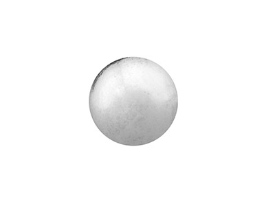 9ct White Gold Ball Stud 3mm, 100% Recycled Gold - Standard Image - 2