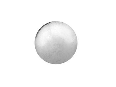 9ct White Gold Ball Stud 4mm, 100% Recycled Gold - Standard Image - 2
