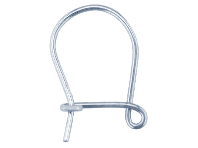 9ct White Gold Safety Hook Wire    371, 100 Recycled Gold