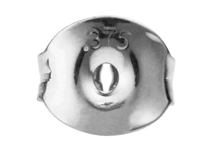 9ct White Gold Scroll Small With   Fluted Edge - Standard Image - 3