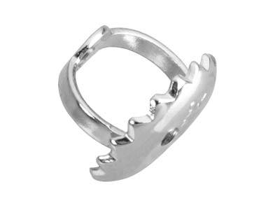 9ct White Gold Threaded Scroll     Heavy Weight, 100% Recycled Gold - Standard Image - 1