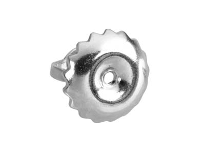 9ct White Gold Threaded Scroll     Heavy Weight, 100% Recycled Gold - Standard Image - 2