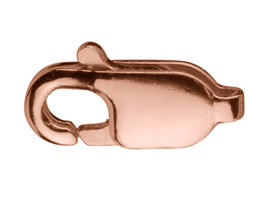 9ct Red Gold Lobster Claw Oval, 9mm