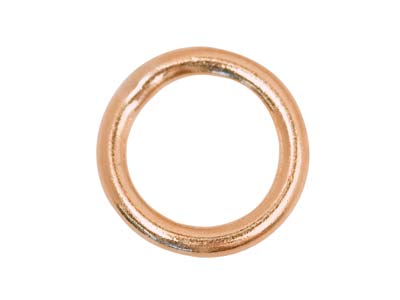9ct Red Gold 4mm Closed Jump Ring  Pack of 4, 4mm X 0.6mm