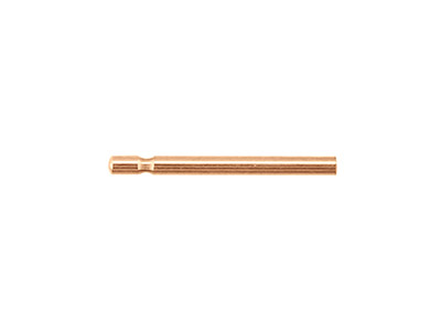 9ct Red Gold Ear Pin 9.5 X 0.8mm,  Pack of 6, 100 Recycled Gold