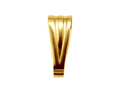 10ct Yellow Gold Pendant Bail - Standard Image - 2