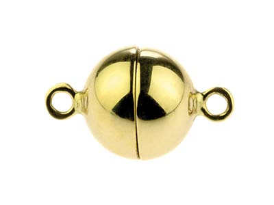 18ct Yellow Gold Magnetic Ball     Clasp 9mm - Standard Image - 2