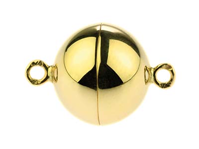18ct Yellow Gold Magnetic Ball     Clasp 10mm - Standard Image - 2