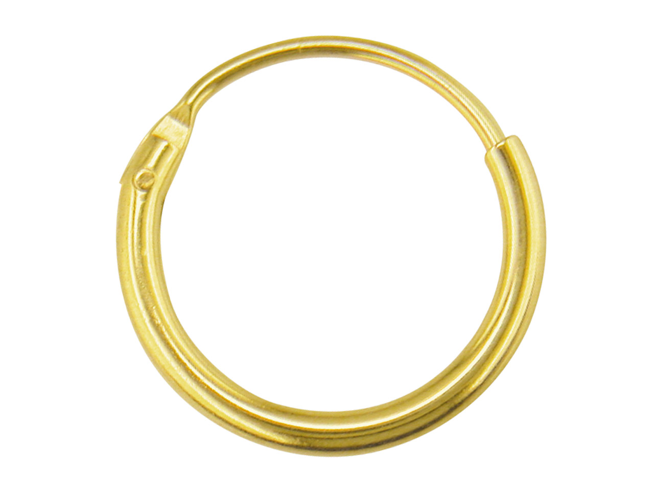 18ct Yellow Gold Sleeper Hoop Earring 11mm, 100% Recycled Gold ...