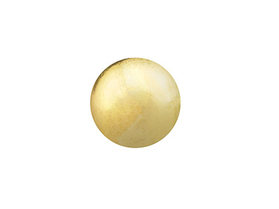 18ct Yellow Gold Ball Stud 3mm,    100% Recycled Gold - Standard Image - 2