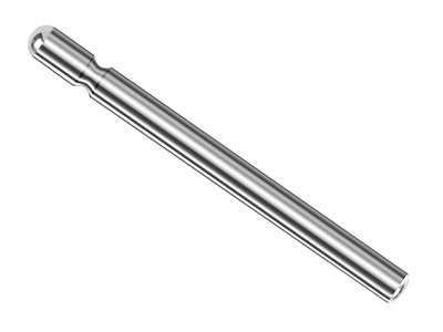 18ct White Gold Grooved Pin 11mm X 0.8mm, Rounded End, 100 Recycled  Gold