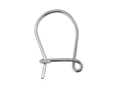 18ct White Gold 371 Safety Hook    Wire, 100 Recycled Gold