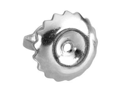 18ct White Gold Heavy Threaded     Scroll, 100% Recycled Gold - Standard Image - 2