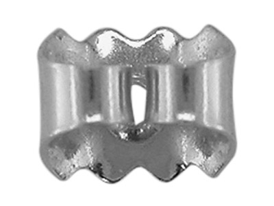 18ct White Gold Scroll Medium, 100% Recycled Gold - Standard Image - 2