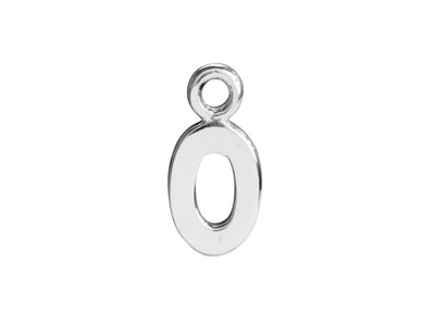 Sterling Silver Letter O Initial   Charm - Standard Image - 1