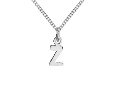 Sterling Silver Letter Z Initial   Charm - Standard Image - 2
