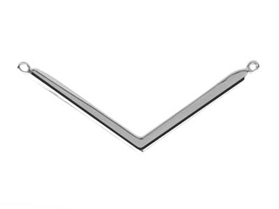 Sterling Silver Chevron 40mm