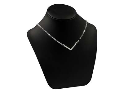 Sterling Silver Chevron 30mm - Standard Image - 2