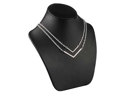 Sterling Silver Chevron 30mm - Standard Image - 3