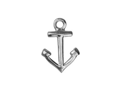 Sterling Silver Anchor 10mm - Standard Image - 1