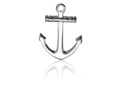 Sterling Silver Anchor 13mm - Standard Image - 1