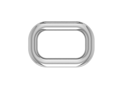 Sterling Silver Rectangular Link   Connector 7x10mm