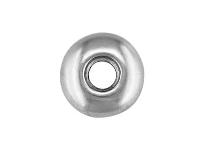 Sterling Silver Doughnut Setting    With Pendant 9mm Diameter To Take   3.6mm To 4.5mm Stone, 100 Recycled Silver