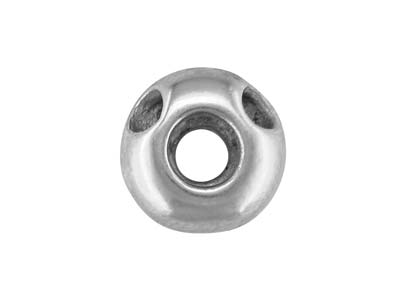 Sterling Silver Doughnut Setting    With Pendant 9mm Diameter To Take   3.6mm To 4.5mm Stone, 100% Recycled Silver - Standard Image - 2