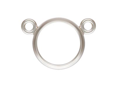 Sterling Silver 2 Way Bezel Setting Connector, 6mm