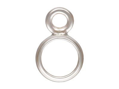Sterling Silver Bezel Setting Drop, 3mm - Standard Image - 1