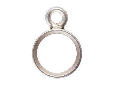 Sterling Silver Bezel Setting Drop, 4mm