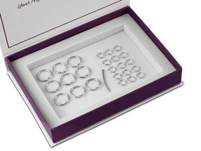 Argentium Silver Endless Circles   Bracelet Kit