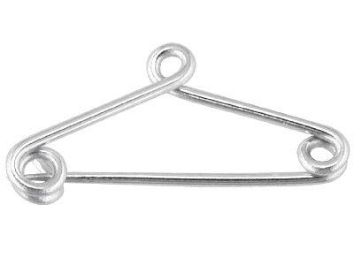 Sterling Silver Safety Pin         Pack of 10, 100% Recycled Silver - Standard Image - 1