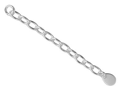 Sterling Silver 3.0mm Extender     Trace Chain 5.0cm2.0